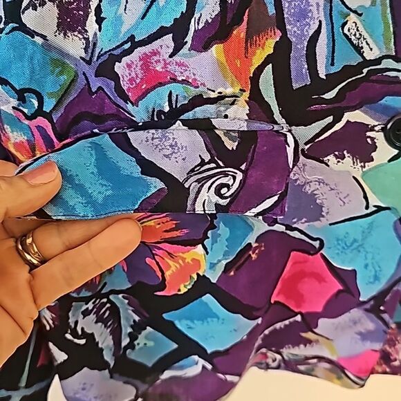 Vintage Baani's graphic,  floral blazer. - Picture 3 of 9